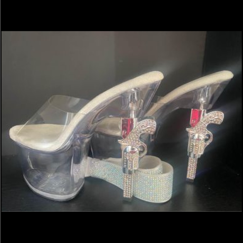 Pleasers w/ Pistol design and Ankle cuffs